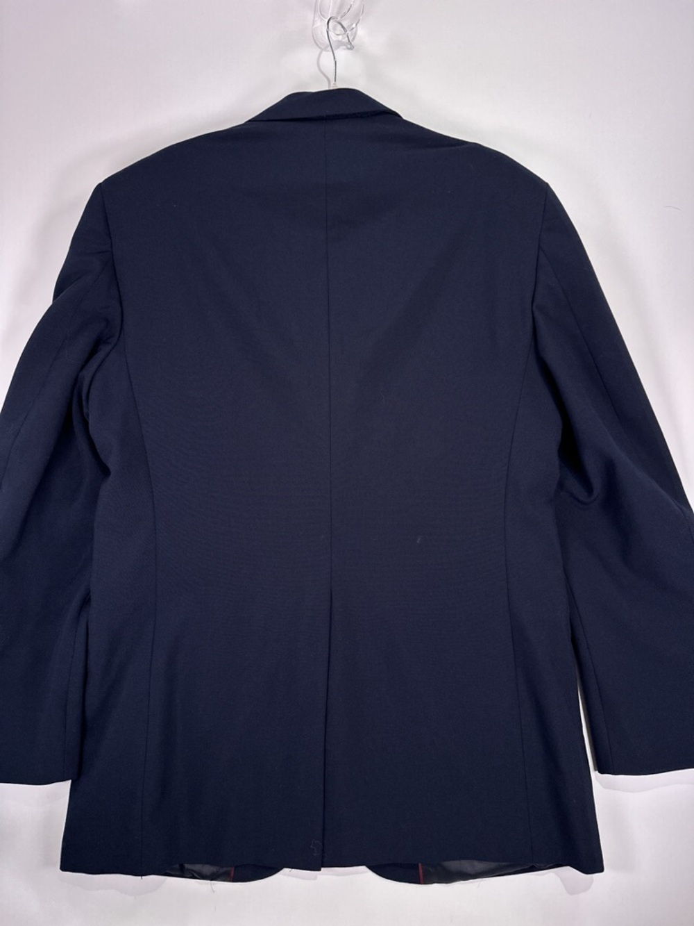 Martunique Ltd Vintage 2 Button Blazer Wool Blend Navy Blue 40L - Picture 7 of 16